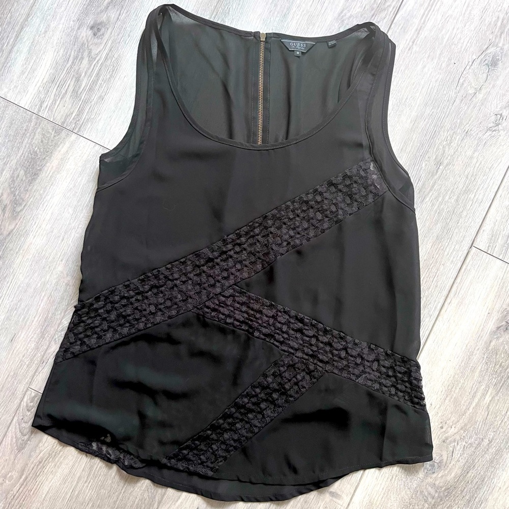Guess sheer tank top